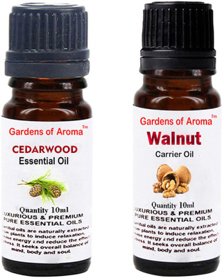 

Gardens Of Aroma Cedarwood Essential Oil And Walnut Carrier Oil(20 ml)
