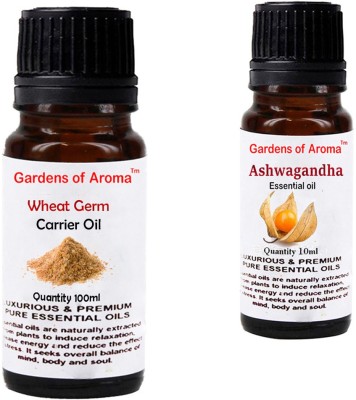 

Gardens Of Aroma Wheat germ Carrier Oil And Ashwagandha Essential Oil(110 ml)