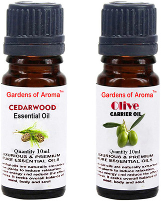 

Gardens Of Aroma Cedarwood Essential Oil And Olive Carrier Oil(20 ml)