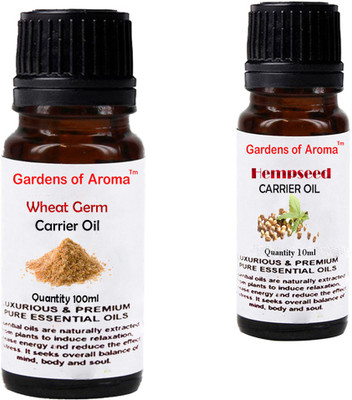 

Gardens Of Aroma Wheat germ Carrier Oil And Hepmseed Carrier Oil(110 ml)