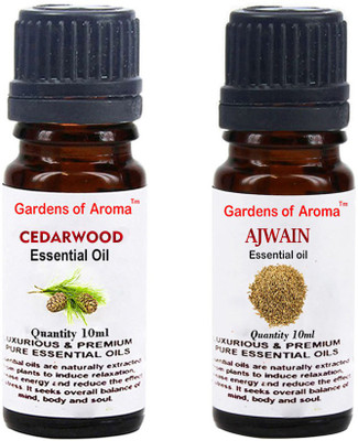 

Gardens Of Aroma Cedarwood Essential Oil And Ajwain Essential Oil(20 ml)