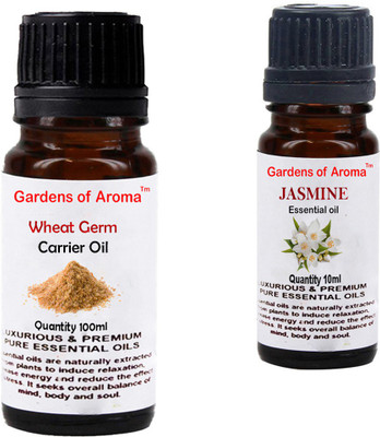 

Gardens Of Aroma Wheat germ Carrier Oil And Jasmine Essential Oil(110 ml)
