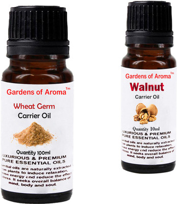 

Gardens Of Aroma Wheat germ Carrier Oil And Walnut Carrier Oil(110 ml)