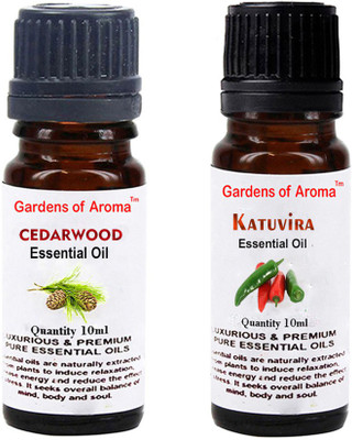 

Gardens Of Aroma Cedarwood Essential Oil And Katuvira Essential Oil(20 ml)