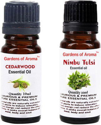 

Gardens Of Aroma Cedarwood Essential Oil And Nimbutulsi Essential Oil(20 ml)