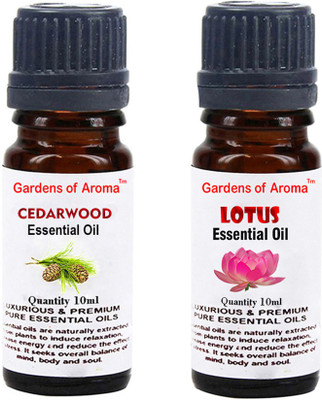 

Gardens Of Aroma Cedarwood Essential Oil And Lotus Essential Oil(20 ml)