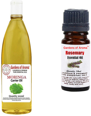 

Gardens Of Aroma Moringa Carrier Oil And Rosemary Essential Oil(210 ml)