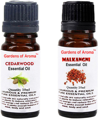 

Gardens Of Aroma Cedarwood Essential Oil And Malkangani Essential Oil(20 ml)