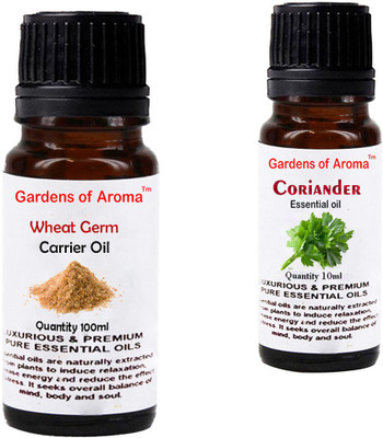 

Gardens Of Aroma Wheat germ Carrier Oil And Coriander Essential Oil(110 ml)
