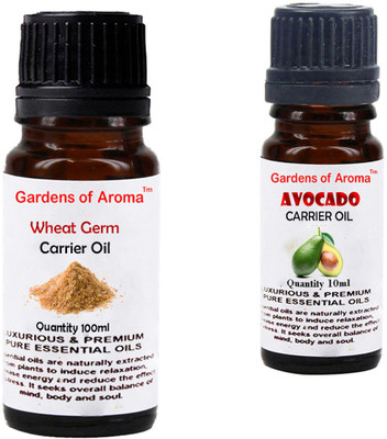 

Gardens Of Aroma Wheat germ Carrier Oil And Avocado Carrier Oil(110 ml)