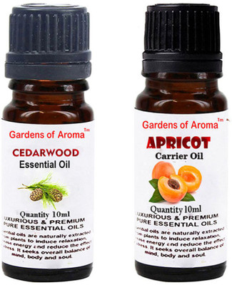 

Gardens Of Aroma Cedarwood Essential Oil And Apricot Carrier Oil(20 ml)
