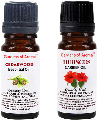 

Gardens Of Aroma Cedarwood Essential Oil And Hibiscus Carrier Oil(20 ml)