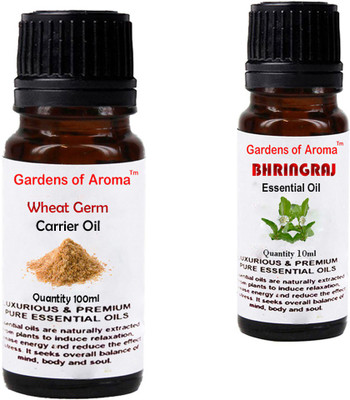 

Gardens Of Aroma Wheat germ Carrier Oil And Bhringraj Essential Oil(110 ml)