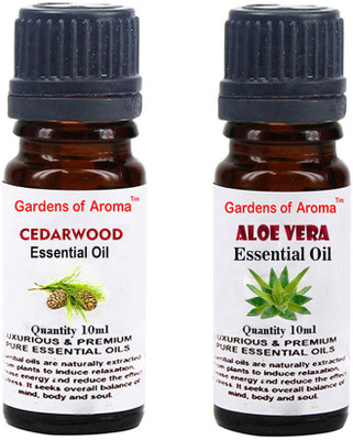 

Gardens Of Aroma Cedarwood Essential Oil And Aloe vera Essential Oil(20 ml)