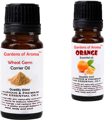 

Gardens Of Aroma Wheat germ Carrier Oil And Orange Essential Oil(110 ml)