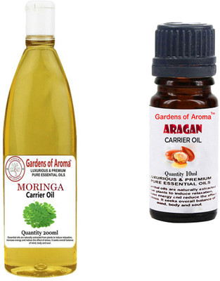 

Gardens Of Aroma Moringa Carrier Oil And Argan Carrier Oil(210 ml)