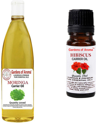 

Gardens Of Aroma Moringa Carrier Oil And Hibiscus Carrier Oil(210 ml)