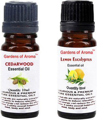 

Gardens Of Aroma Cedarwood Essential Oil And Lemon eucalyptus Essential Oil(20 ml)