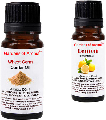 

Gardens Of Aroma Wheat germ Carrier Oil And Lemon Essential Oil(110 ml)