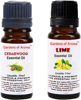 

Gardens Of Aroma Cedarwood Essential Oil And Lime Essential Oil(20 ml)