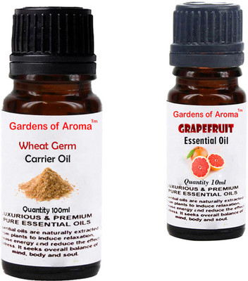 

Gardens Of Aroma Wheat germ Carrier Oil And Grapefruit Essential Oil(110 ml)