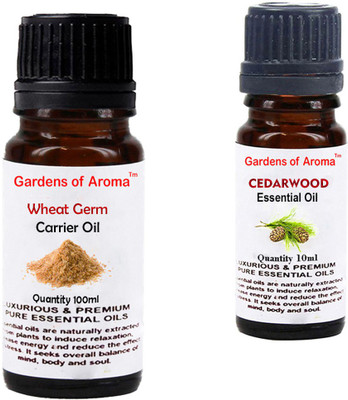 

Gardens Of Aroma Wheat germ Carrier Oil And Cedarwood Essential Oil(110 ml)