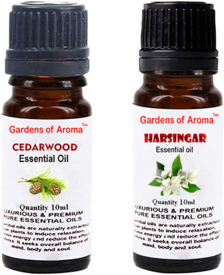 

Gardens Of Aroma Cedarwood Essential Oil And Harshingar Essential Oil(20 ml)