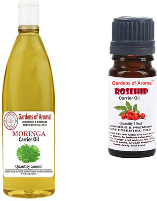 

Gardens Of Aroma Moringa Carrier Oil And Rosehip Carrier Oil(210 ml)