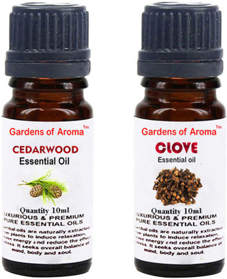 

Gardens Of Aroma Cedarwood Essential Oil And Clove Essential Oil(20 ml)