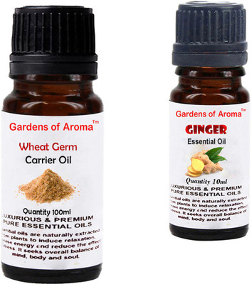 

Gardens Of Aroma Wheat germ Carrier Oil And Ginger Essential Oil(110 ml)