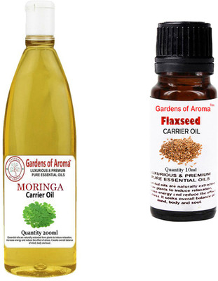 

Gardens Of Aroma Moringa Carrier Oil And Flaxseed Carrier Oil(210 ml)