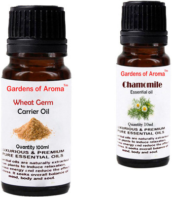 

Gardens Of Aroma Wheat germ Carrier Oil And Chamomile Essential Oil(110 ml)