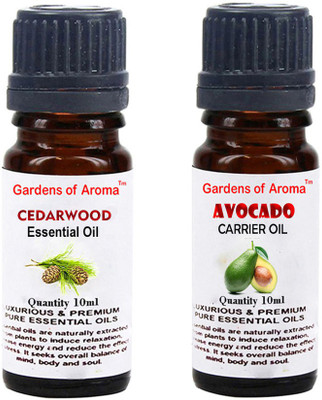 

Gardens Of Aroma Cedarwood Essential Oil And Avocado Carrier Oil(20 ml)