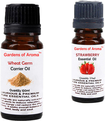 

Gardens Of Aroma Wheat germ Carrier Oil And Strawberry Essential Oil(110 ml)