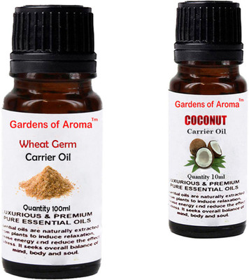 

Gardens Of Aroma Wheat germ Carrier Oil And Coconut Carrier Oil(110 ml)