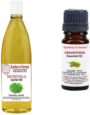 

Gardens Of Aroma Moringa Carrier Oil And Cedarwood Essential Oil(210 ml)