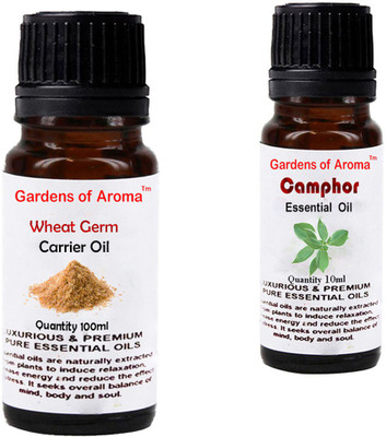 

Gardens Of Aroma Wheat germ Carrier Oil And Camphor Essential Oil(110 ml)