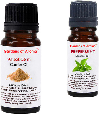 

Gardens Of Aroma Wheat germ Carrier Oil And Peppermint Essential Oil(110 ml)