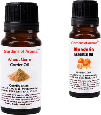 

Gardens Of Aroma Wheat germ Carrier Oil And Mandarin Essential Oil(110 ml)