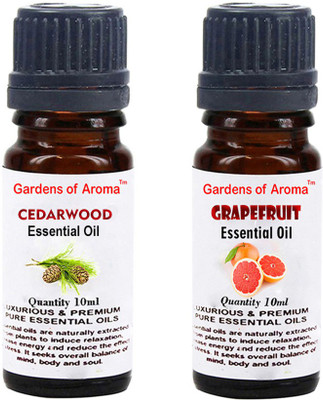 

Gardens Of Aroma Cedarwood Essential Oil And Grapefruit Essential(20 ml)