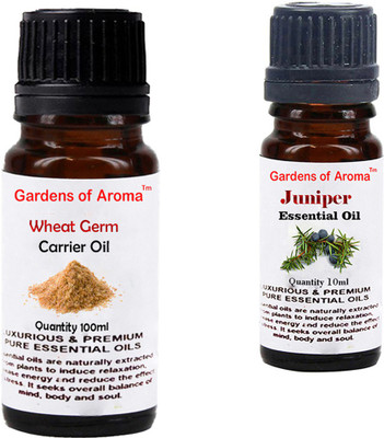 

Gardens Of Aroma Wheat germ Carrier Oil And Juniper Essential Oil(110 ml)