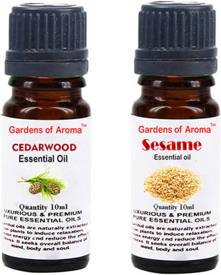 

Gardens Of Aroma Cedarwood Essential Oil And Sesame Essential Oil(20 ml)