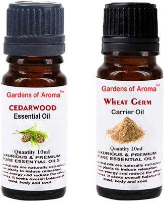 

Gardens Of Aroma Cedarwood Essential Oil And Wheatgerm Carrier Oil(20 ml)