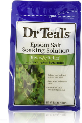 

Dr. Teal's Epsom Salt Soaking Solution with Eucalyptus Spearmint 48 Ounce(1419.53 ml)