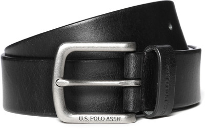 

U.S. Polo Assn Men Black Genuine Leather Belt