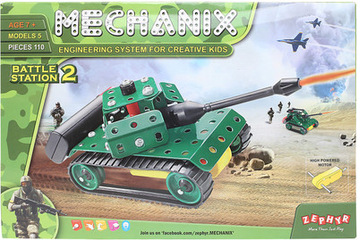

Mechanix Metal Battle Station 2 | 5 Models(Multicolor)