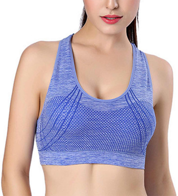 Secret Wear Women Sports Non Padded Bra(Blue) Secret Wear Women Sports Non Padded Bra(Blue)