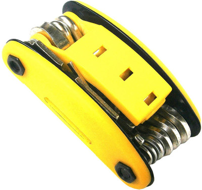 

Gadget Bucket Bike Repair Tools Portfolio and Multifunction Device Tools 14 in 1 Hand Tool Kit(14 Tools), Yellow