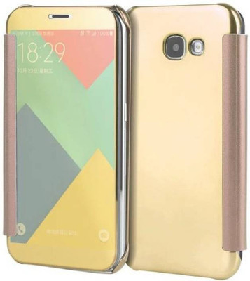 TGK Flip Cover for Samsung Galaxy J7 Max(Gold, Shock Proof)