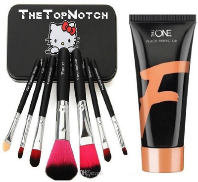 

TheTopNotch HelloKitty Makeup Brushes and Oriflame Sweden Very Me Peach Me Skin Glow Foundation(Set of 2)